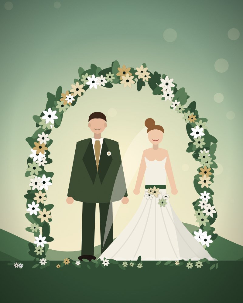 Countryside Estate wedding website template preview
