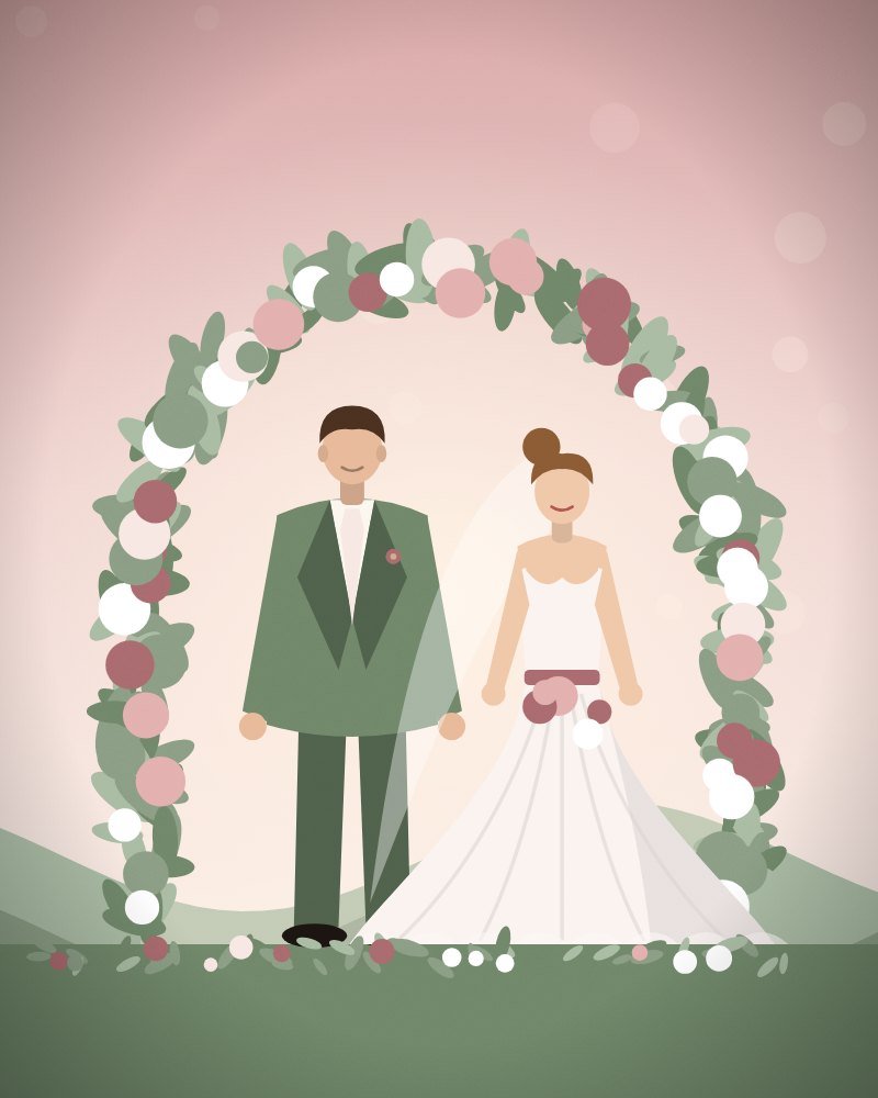 Complete Matching Wedding Suite wedding website template preview