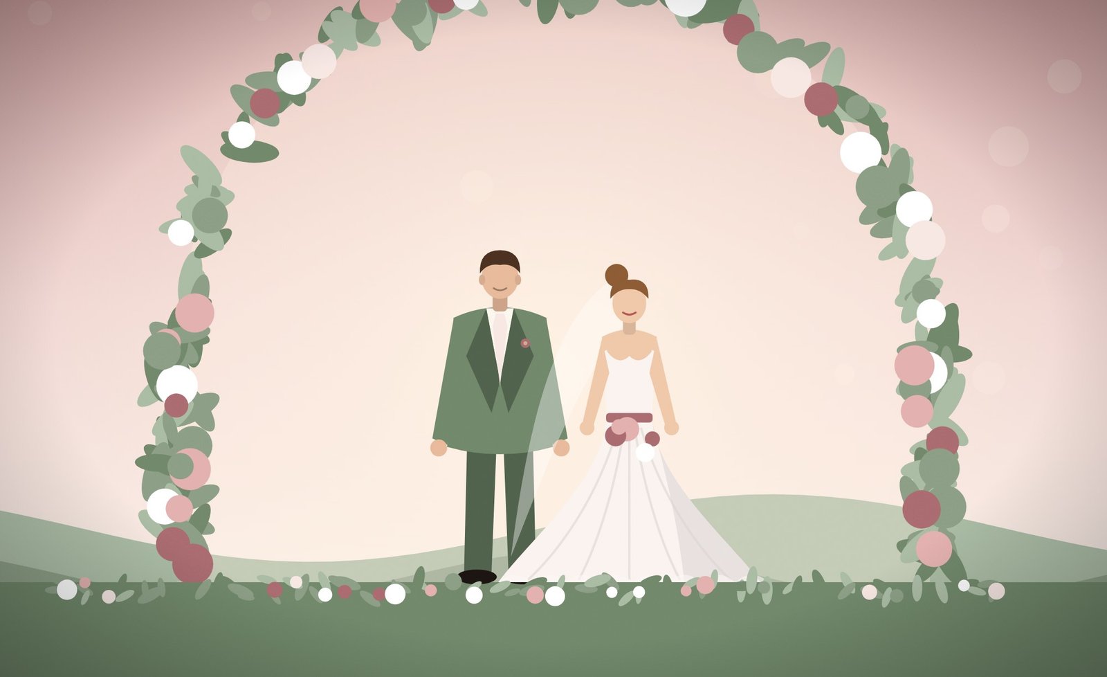 Complete Matching Wedding Suite wedding website template, live demo preview