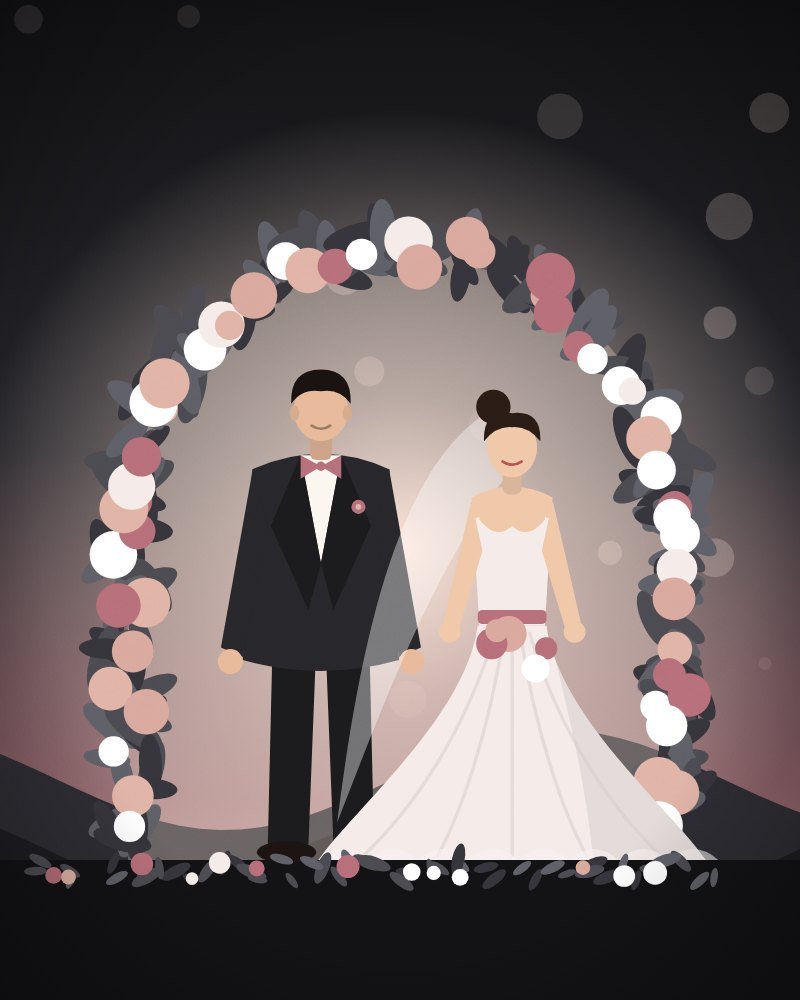Mobile-First Premium wedding website template preview