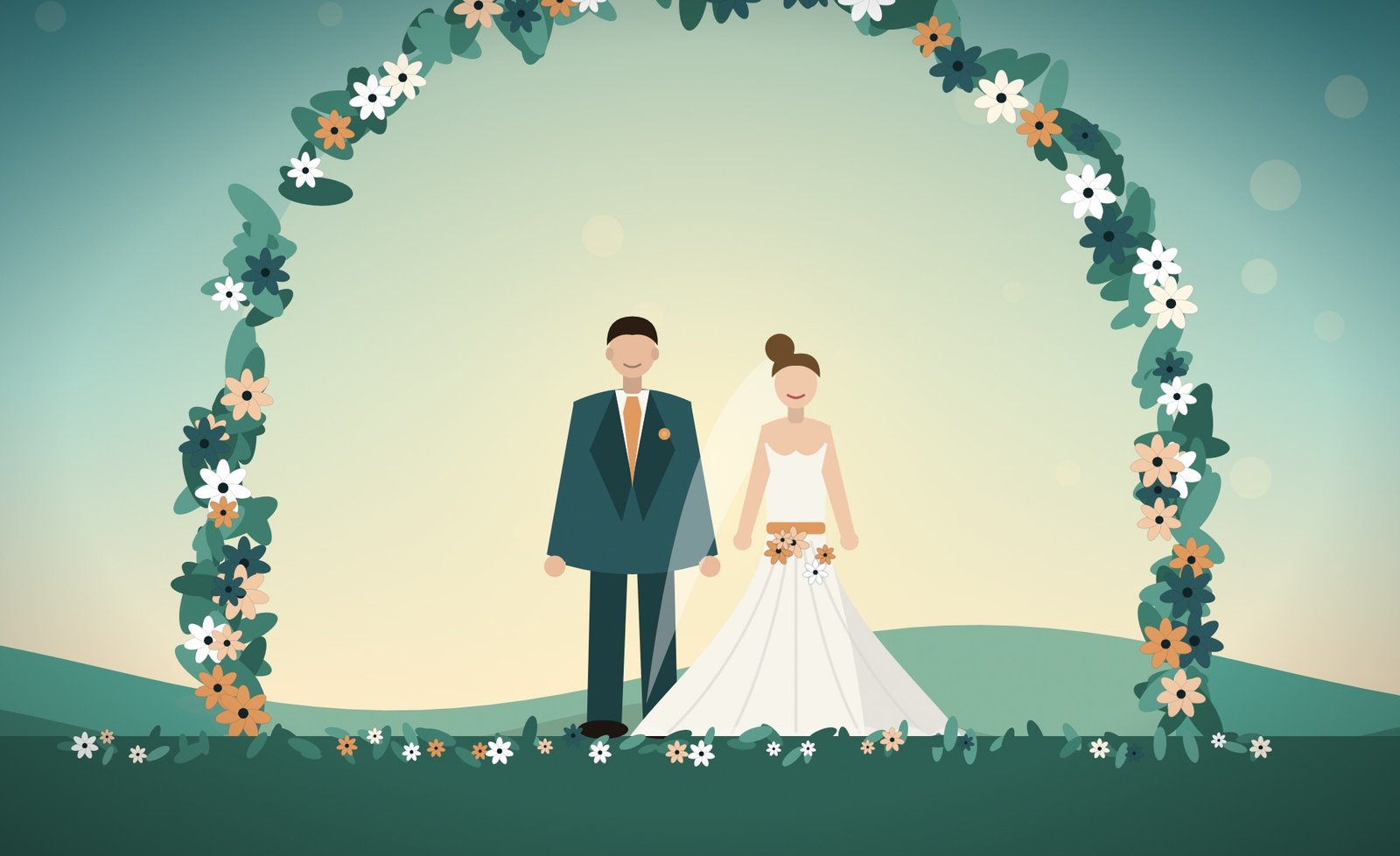 Advanced RSVP & Meal Choice wedding website template, live demo preview